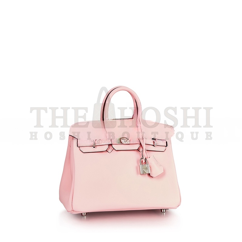 H**me5 ROSE SAKURA SWIFT BIRKIN 25 SILVER BUCKLE 1487913 (25*20*13cm) Master Quality